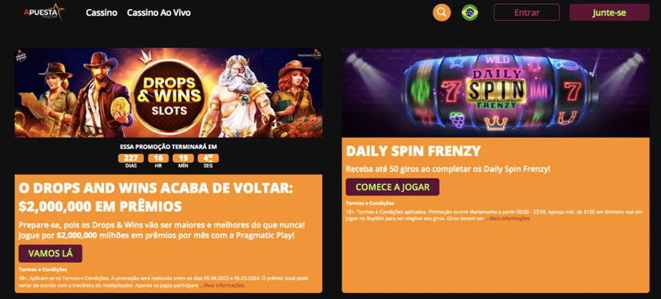 Se quiser bônus e promoções, você pode encontrá-los no 2019betano baixar ios Casino. São diversas ofertas disponíveis para enriquecer sua experiência no site. Para usuários iniciantes, pode ser adicionado um bônus de boas-vindas, que oferece bônus de R$ 700 e 120 rodadas grátis.